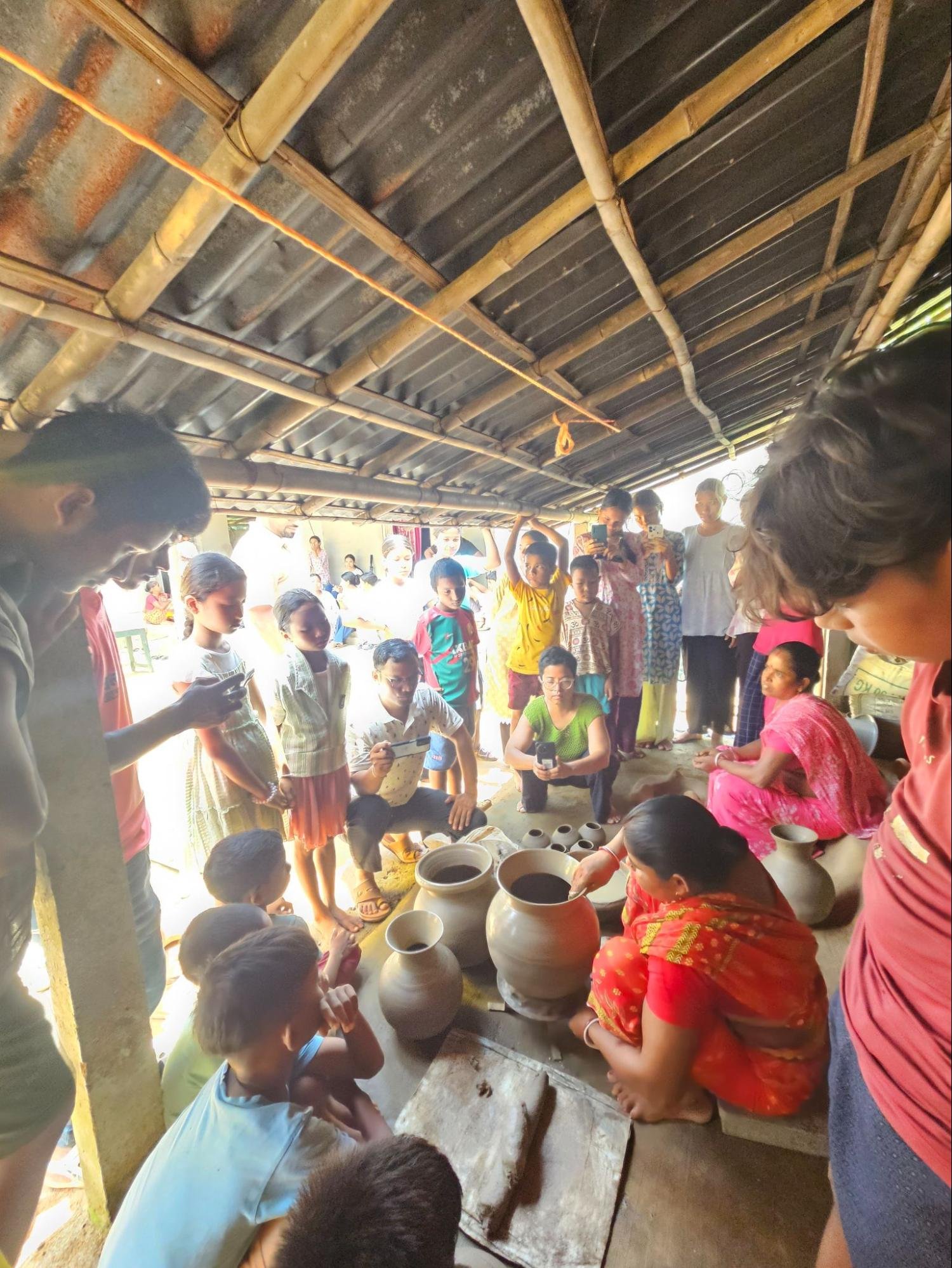 Pottery workshop with a traditional pottery artist of Goalpara